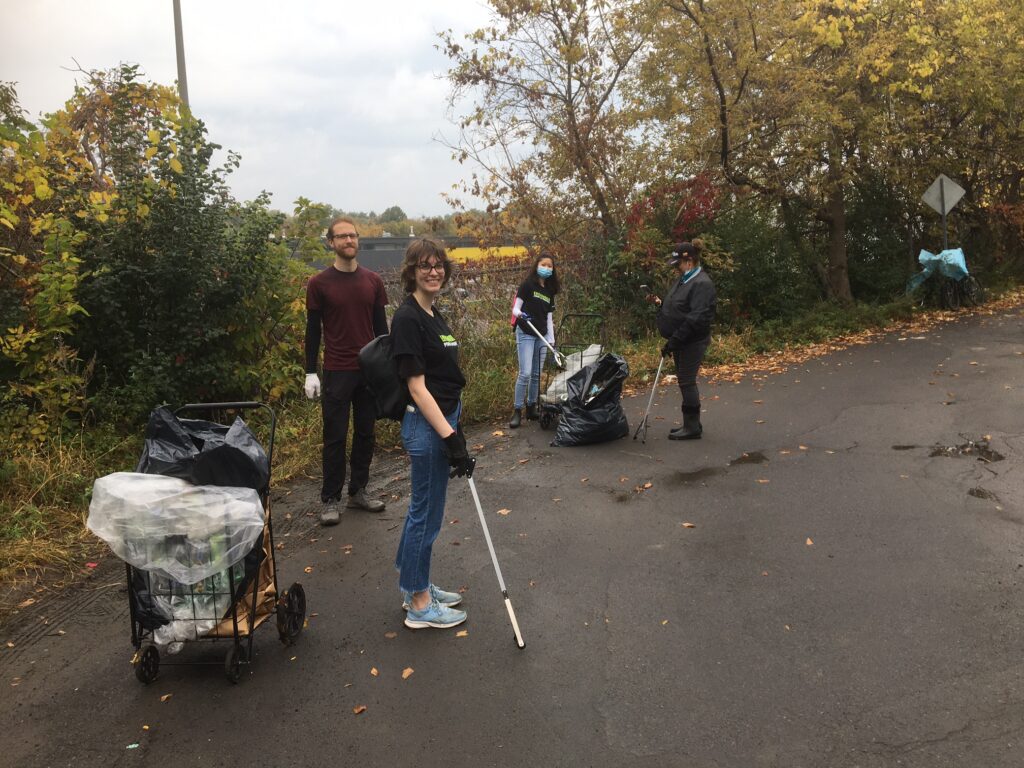 Cleaning up the Chemin Goyer alley